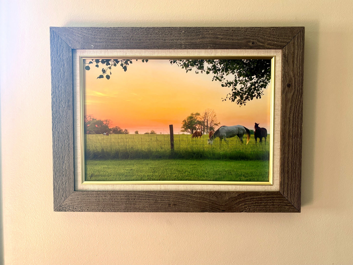 Sunset Horses