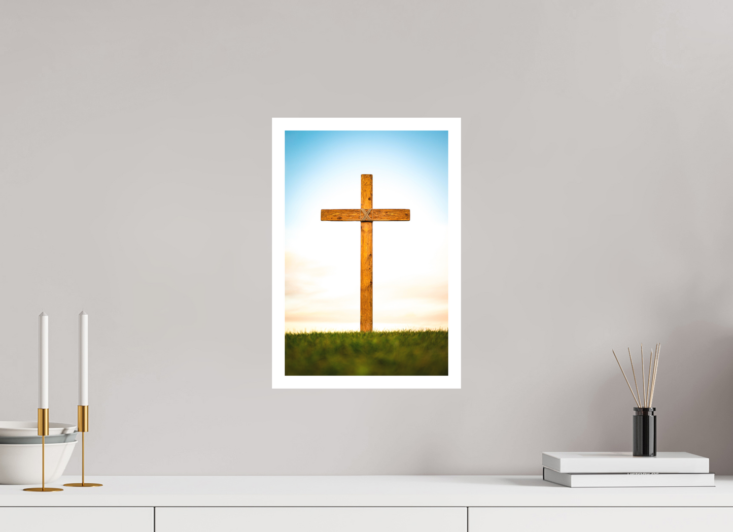 10 x 15″, Photo Rag Bright White 0.79'' Border The Cross