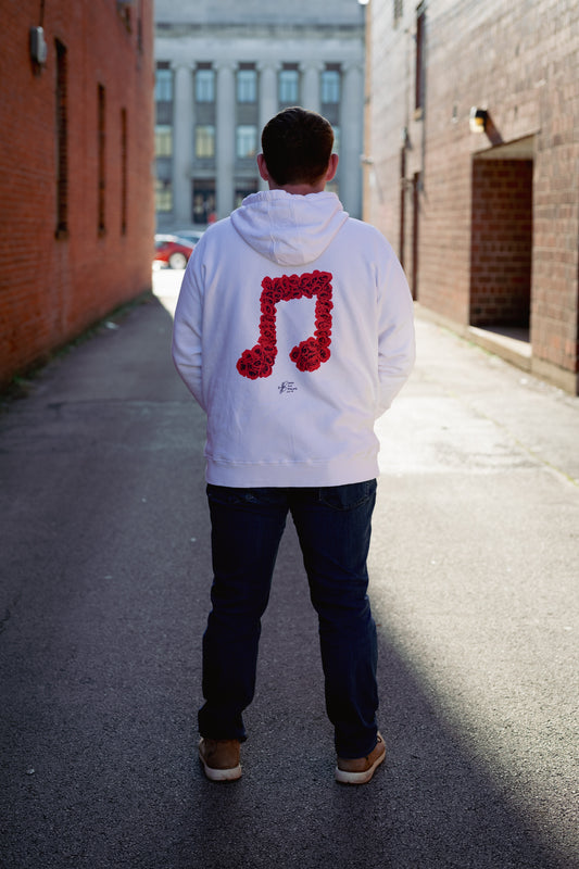 Eighth Note Roses Premium Unisex Eco Hoodie