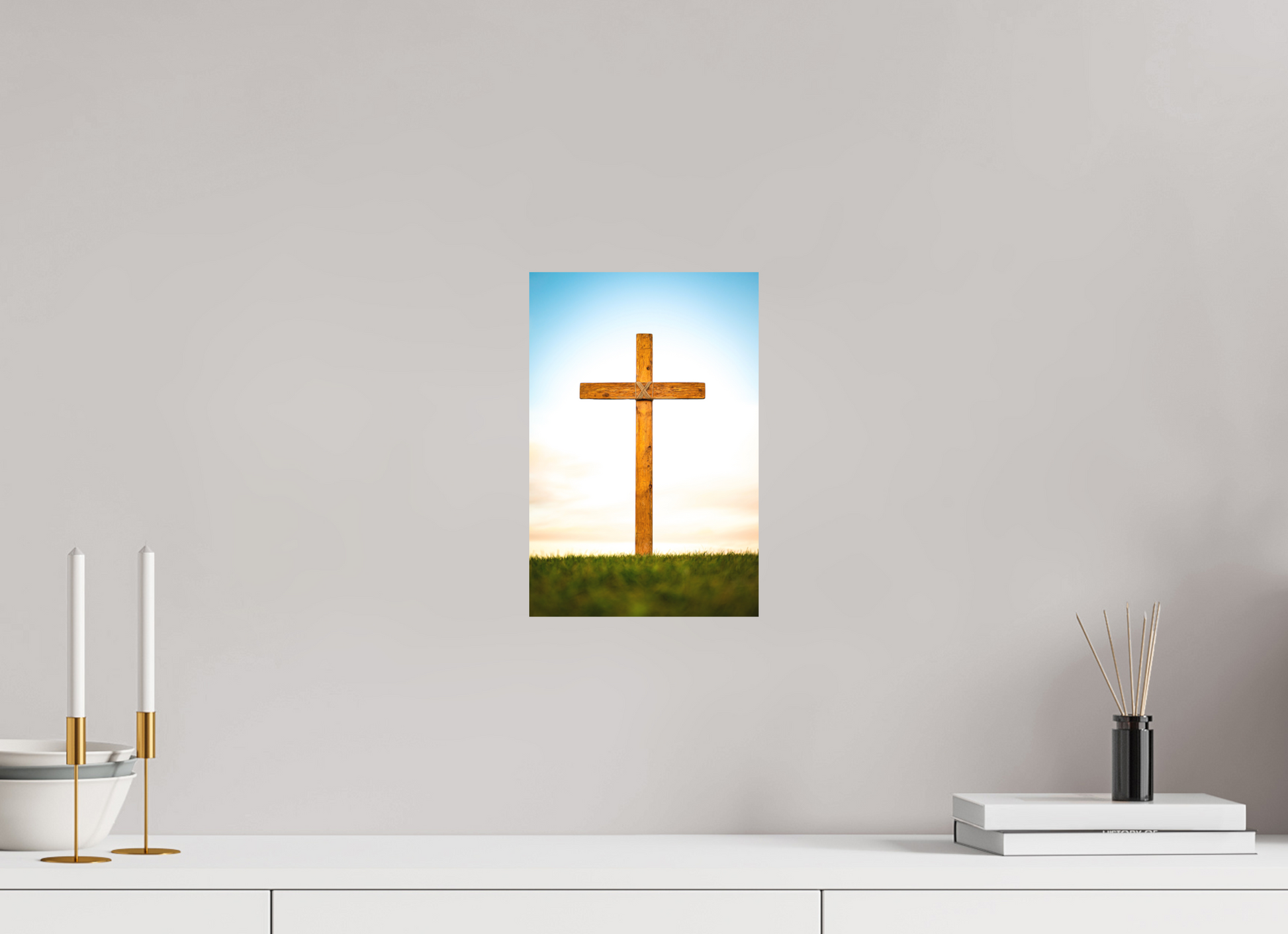 8 x 12″, Photo Rag Bright White The Cross